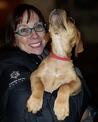 Angela and puppy Jack