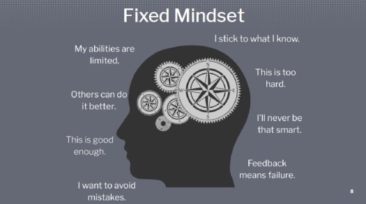 fixed mindset graphic